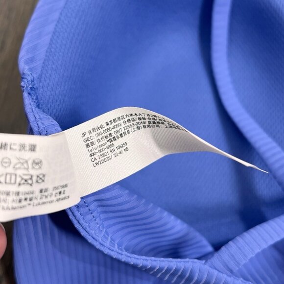 Lululemon NWT Like a Cloud Ribbed Longline Bra B/C Cup Wild Indigo - Picture 9 of 10